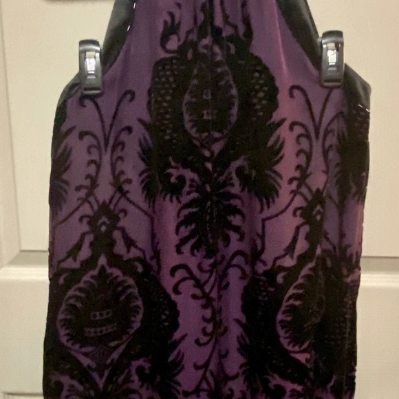 NWT Max Studio broque-style velvet halter dress - Picture 3 of 5